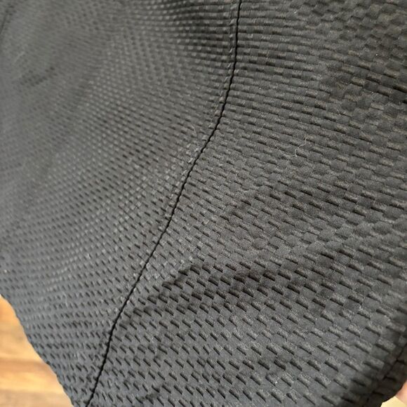 Talbots Black Textured Cotton Silk Sleeveless Fitted Dress Women's 14 excellent - Picture 4 of 11